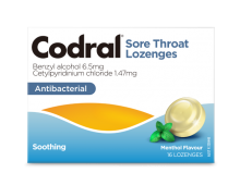 Codral® Sore Throat Lozenges Menthol